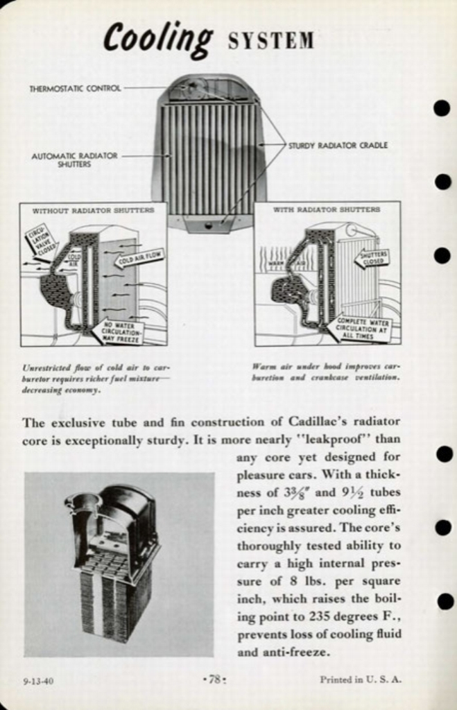 1941 Cadillac Salesmans Data Book Page 87